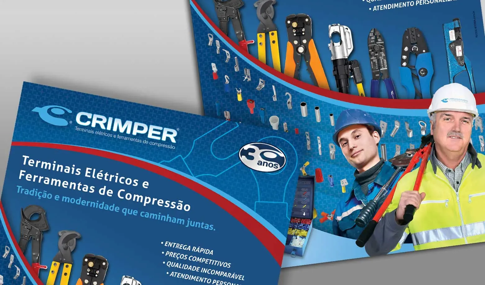 Catálogo de ferramentas industriais Crimper - Material técnico B2B