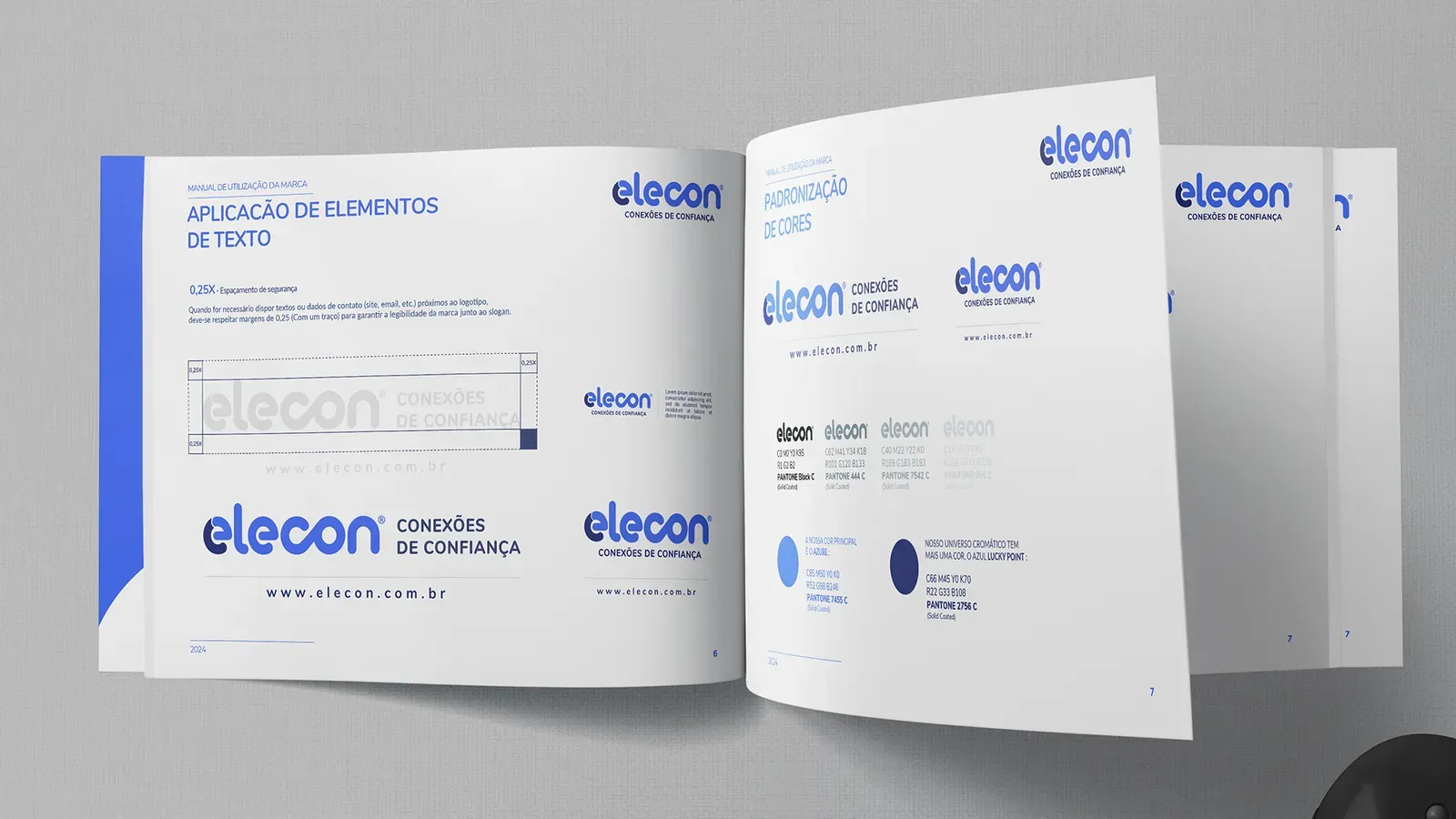 Identidade visual para empresa de engenharia elétrica - Branding B2B técnico